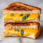 Honey Peach White Cheddar Grilled Cheese Recipe