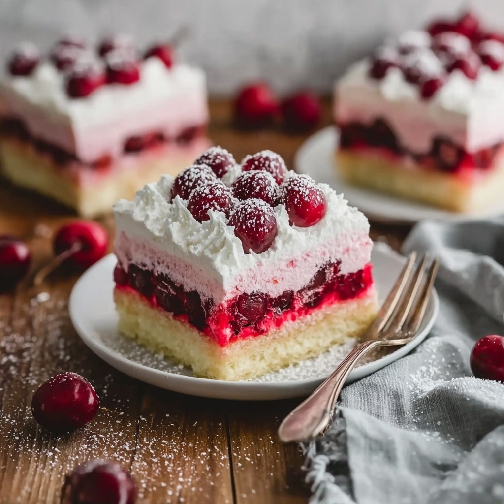 Christmas Cranberry Poke Cake Recipe - Recipe Image