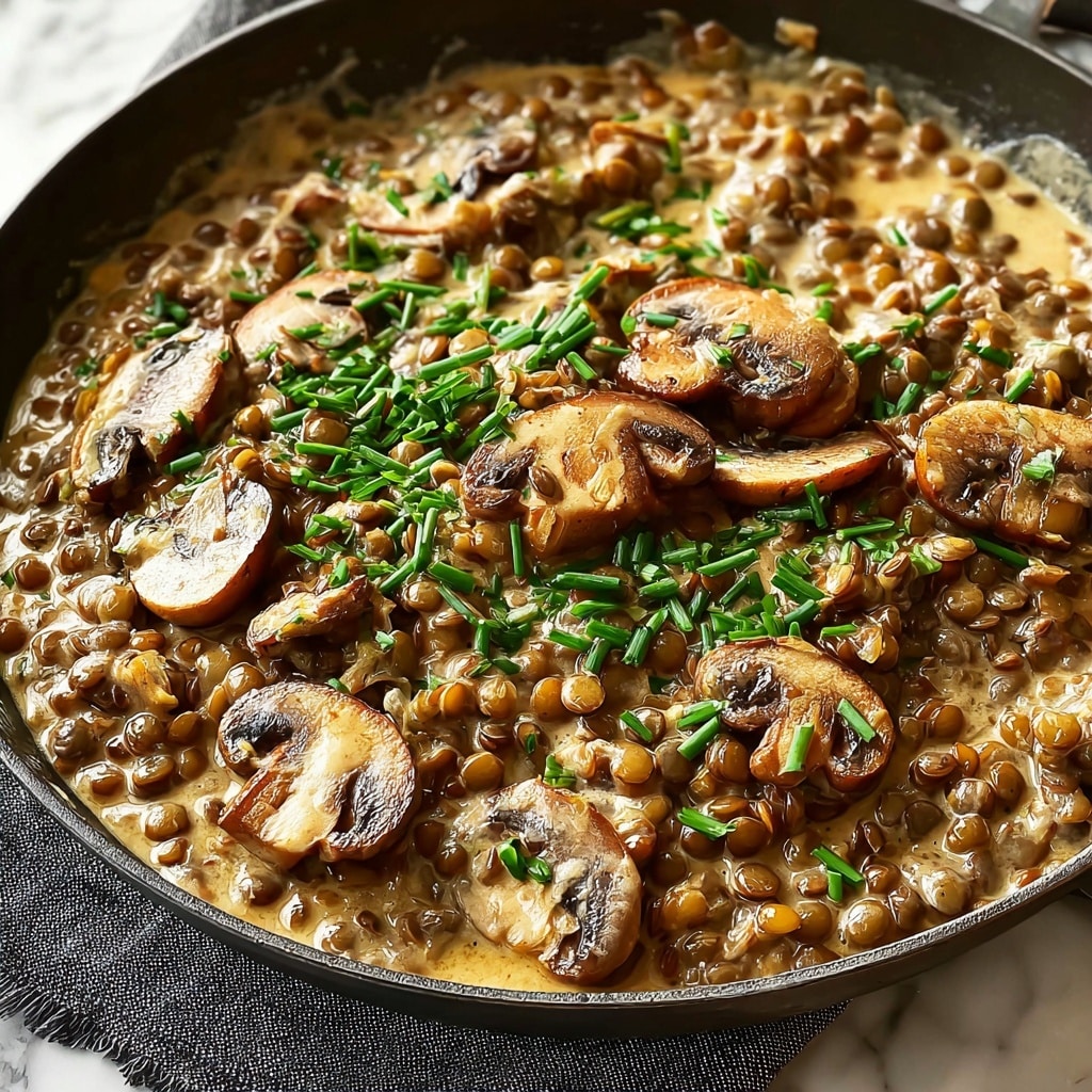 Lentil Mushroom Stroganoff: A Hearty Vegetarian Delight Recipe - Recipe Image