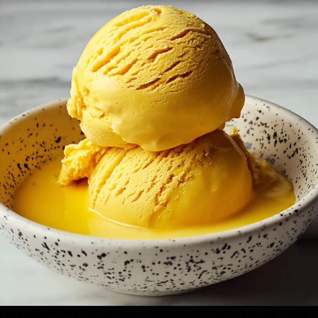 Creamy Mango Ice Cream Recipe - Recipe Image