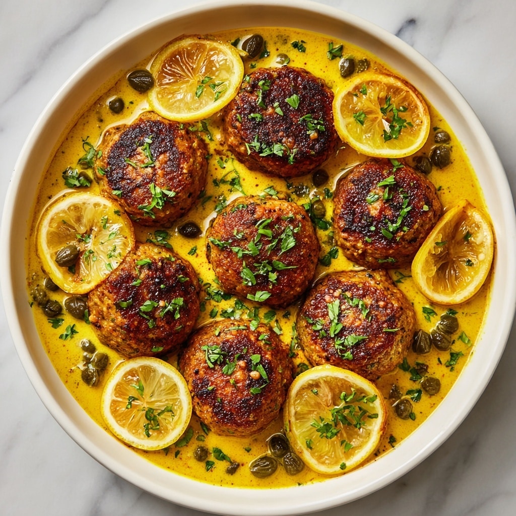 Saucy Chicken Piccata Meatballs Recipe