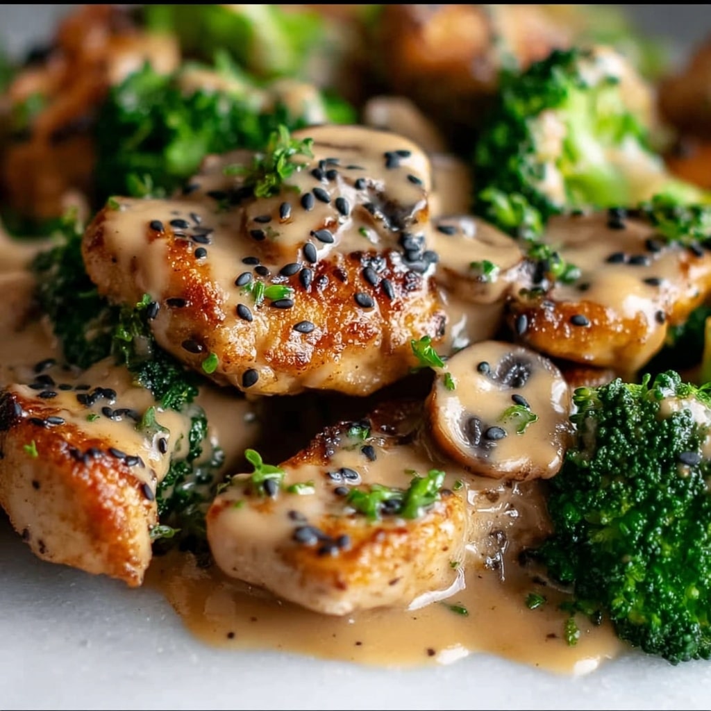 Creamy Broccoli and Mushroom Chicken Recipe - Recipe Image