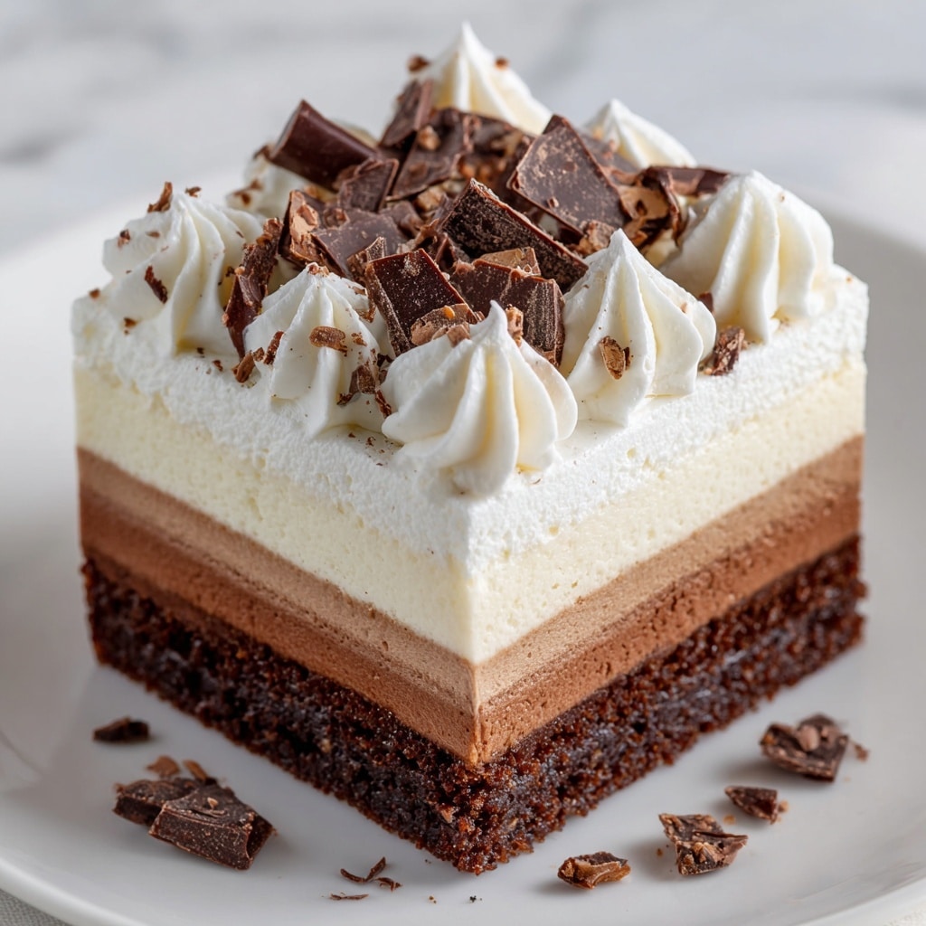 Triple Chocolate Mousse Cake Recipe
