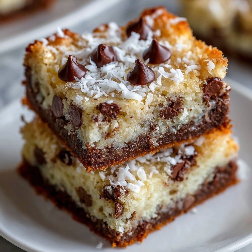 Coconut Toffee Chocolate Chip Cookie Bars Recipe