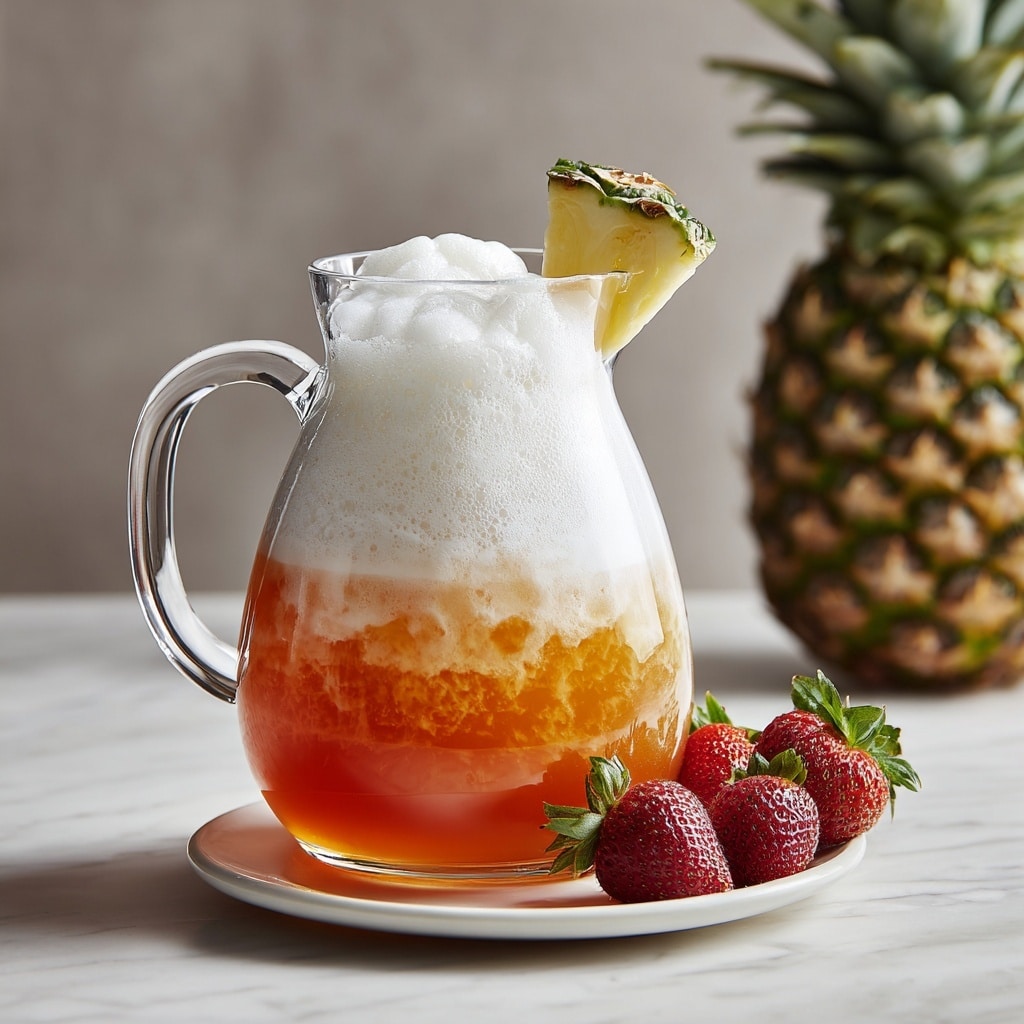 Pineapple Strawberry Agua Fresca Recipe - Recipe Image