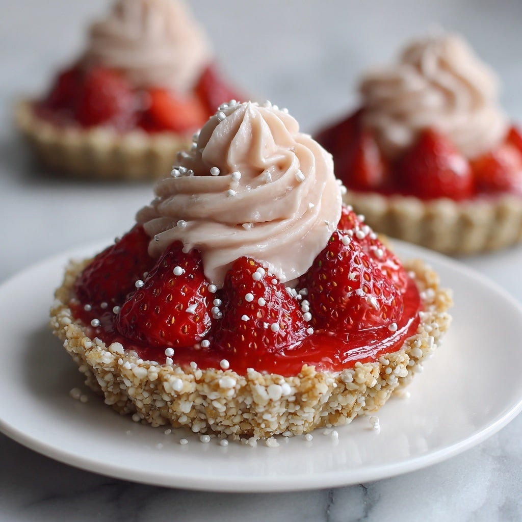 Mini Strawberry Pies with Sugar Cookie Crust Recipe - Recipe Image
