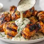 Grilled Chicken Bites with Creamy Garlic Sauce Recipe