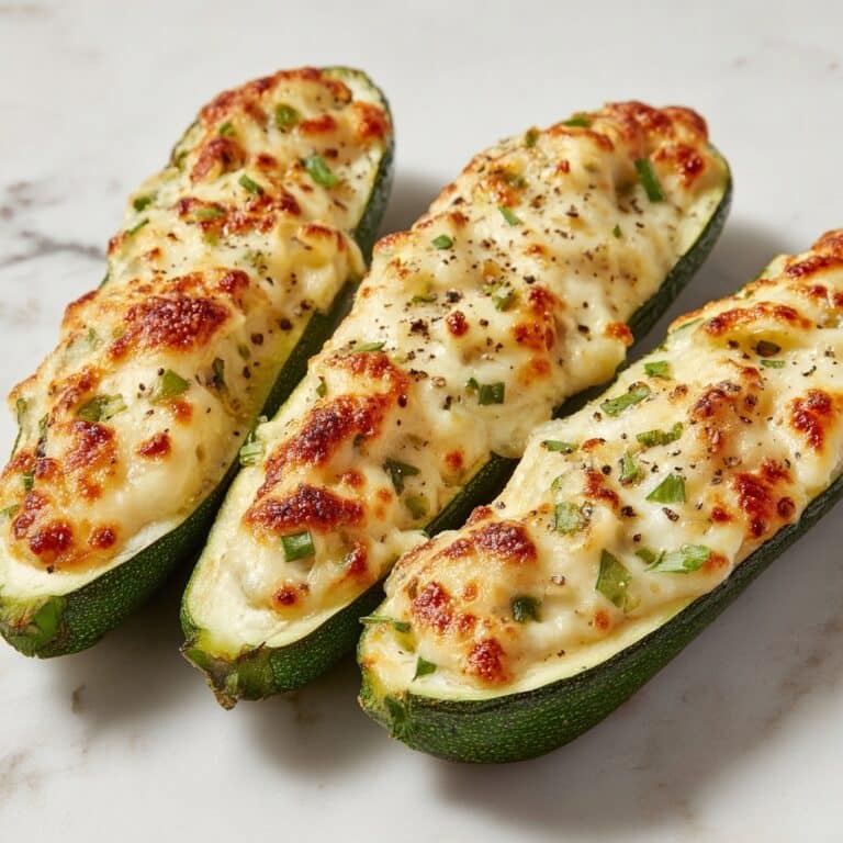 Cheesy Garlic Zucchini Steaks Recipe