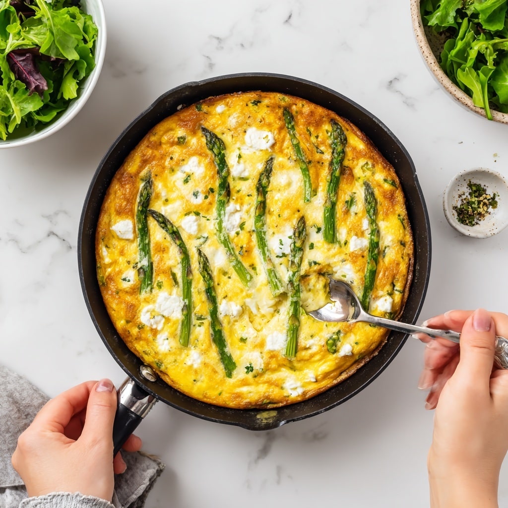 Asparagus Mushroom Frittata Recipe - Recipe Image