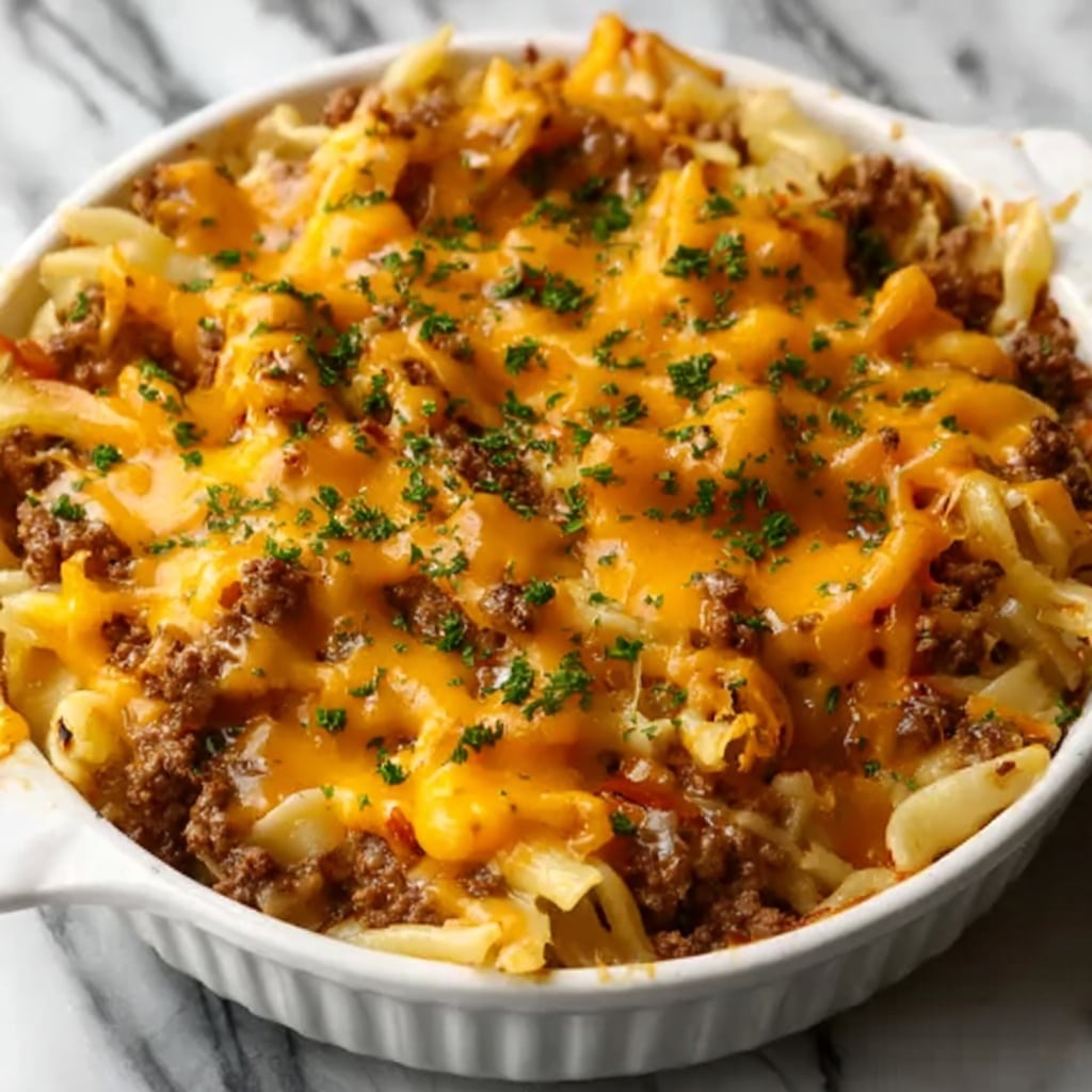 Cheeseburger French Fry Bake Recipe - Recipe Image