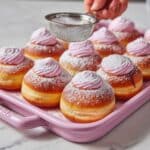 Summer Fruit Cheesecake Stuffed Brioche Doughnuts Recipe
