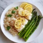 Lemon Pepper Salmon with Optional Garlic Parmesan Asparagus Recipe