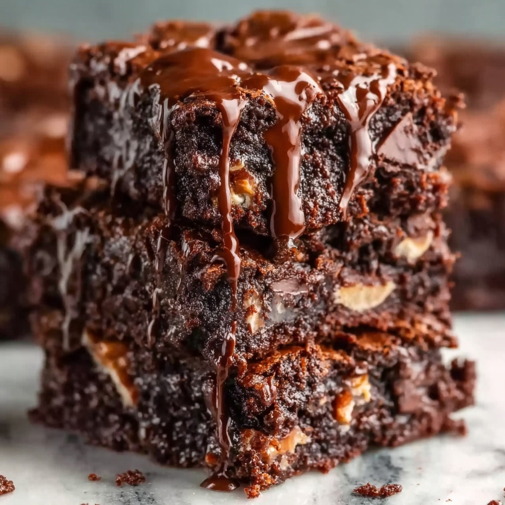 Turtles Brownies Recipe - Recipe Image