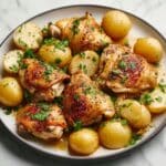 Slow Cooker Parmesan Garlic Chicken and Potatoes Recipe