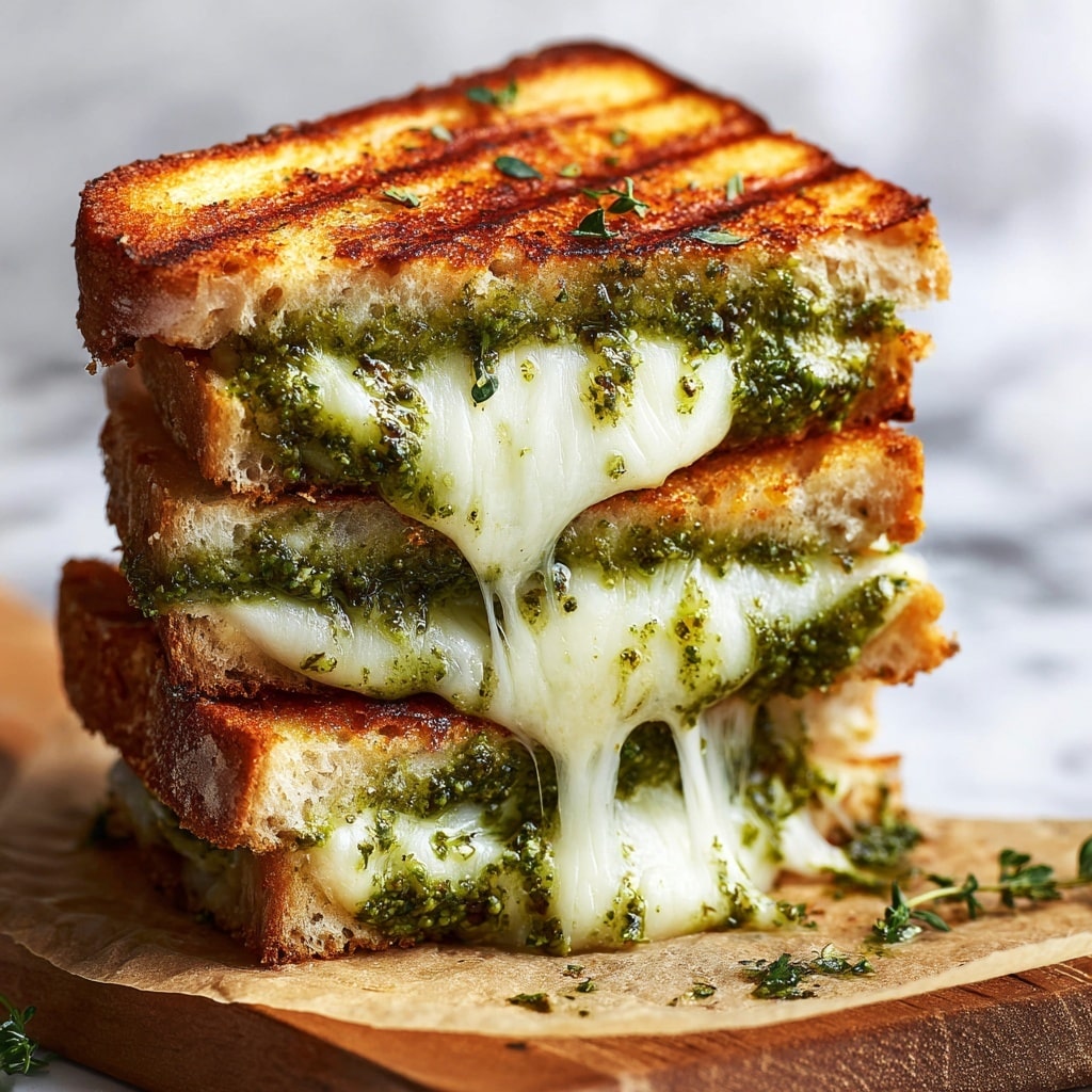 Best Pesto Grilled Cheese Recipe - Recipe Image