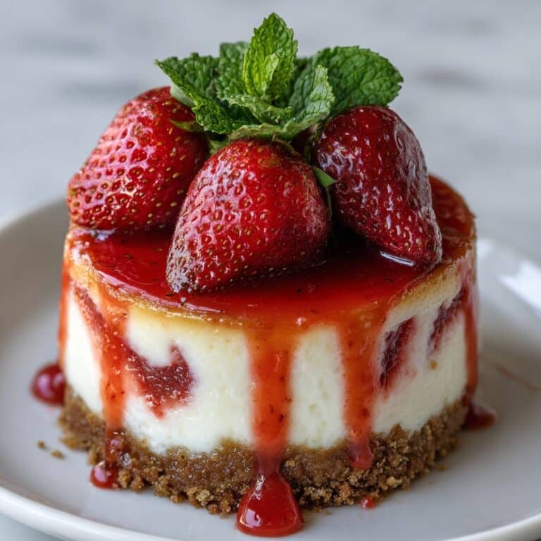Strawberry Swirl Cheesecake Recipe