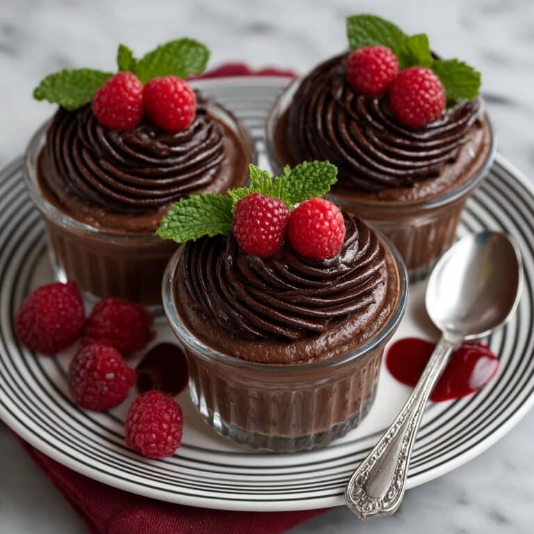 Chocolate Mousse with Raspberry Coulis Recipe