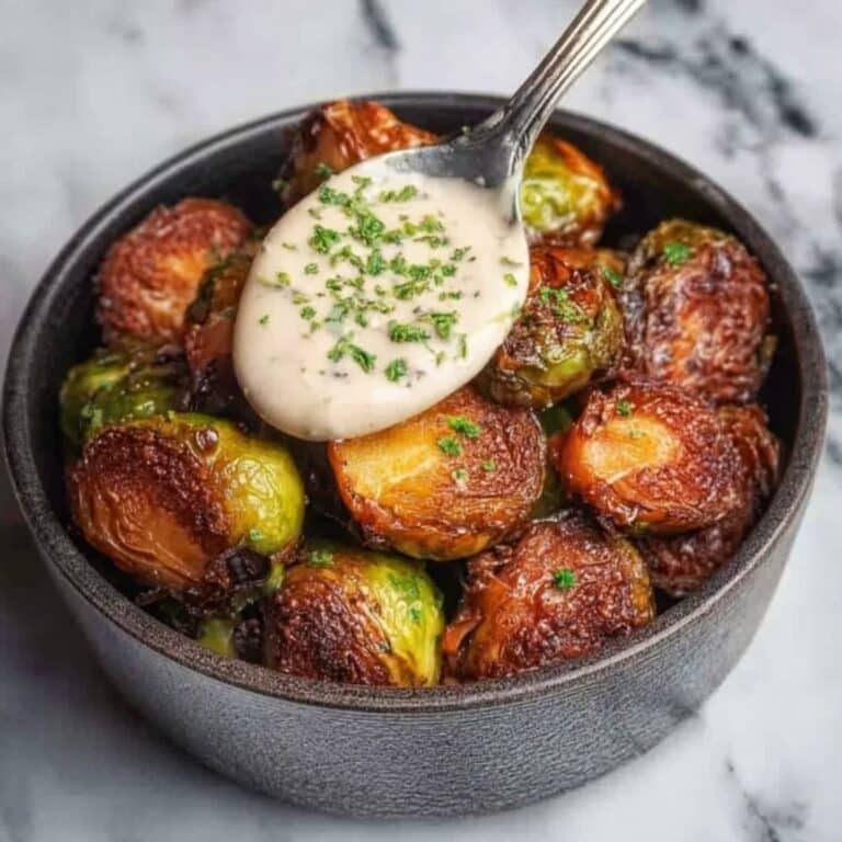 Crispy Fried Brussels Sprouts with Lemon Aioli Recipe