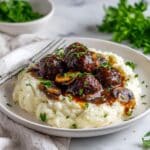 Slow Cooker Salisbury Steak Meatballs Recipe