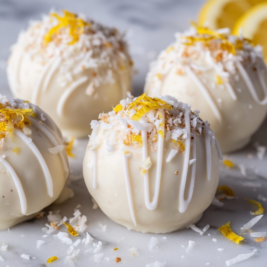White Chocolate Lemon Truffles Recipe - Recipe Image