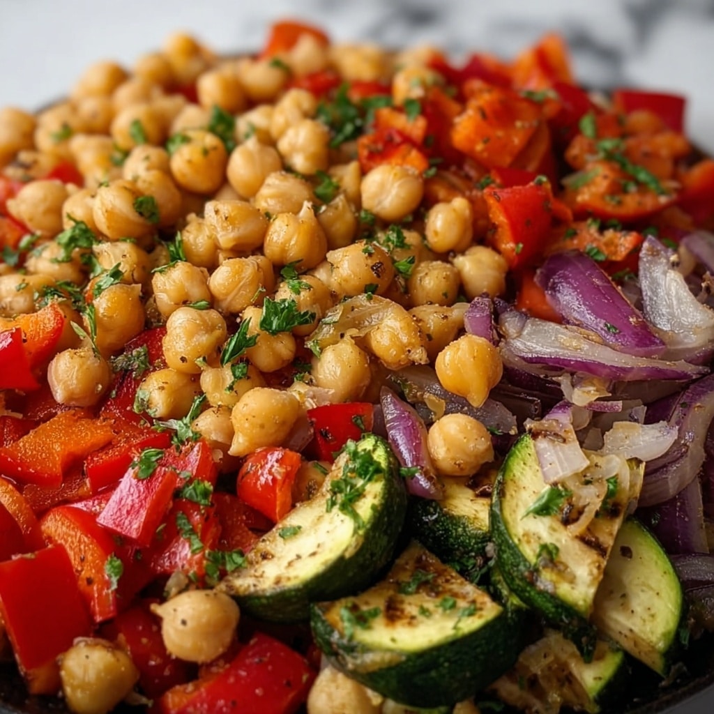 Roasted Veggie and Crispy Chickpea Salad Recipe - Recipe Image