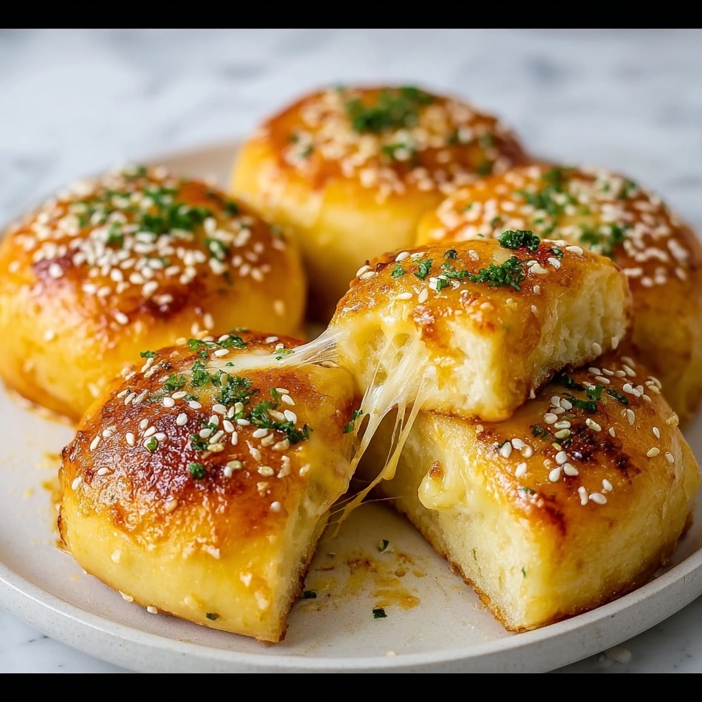 Korean Garlic Cheese Bread Recipe - Recipe Image