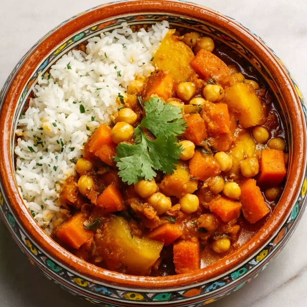 Sweet Potato and Chickpea Slow Cooker Tagine Recipe - Recipe Image