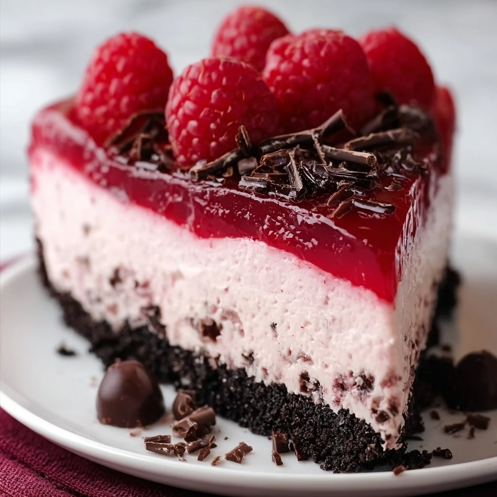 Dark Chocolate Raspberry Cheesecake Recipe - Recipe Image