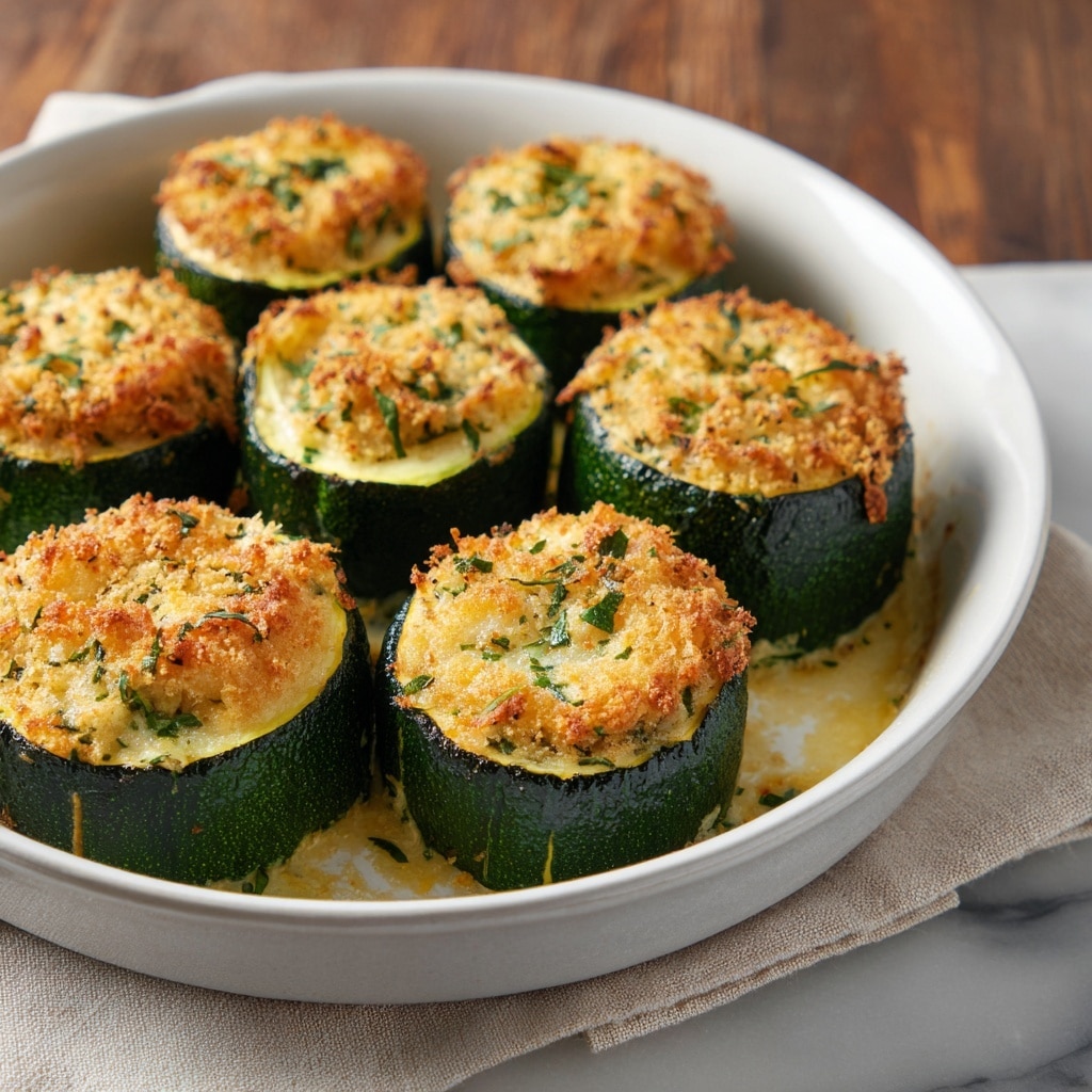 Baked Parmesan Zucchini Rounds Recipe - Recipe Image