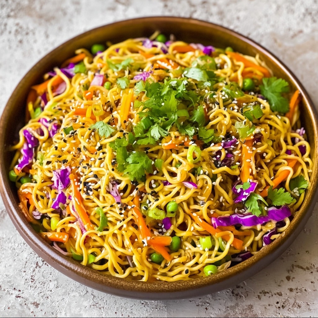 Crunchy Asian Ramen Noodle Salad Recipe - Recipe Image