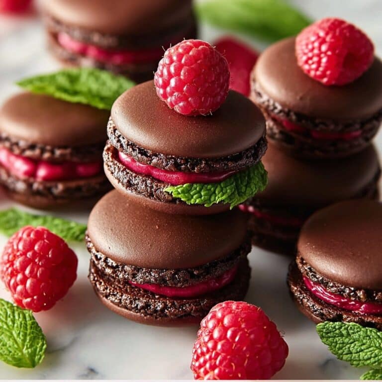 Dark Chocolate Raspberry Macarons: A Decadent Treat for Every Occasion Recipe