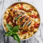 Garlic Basil Chicken with Tomato Butter Sauce Recipe