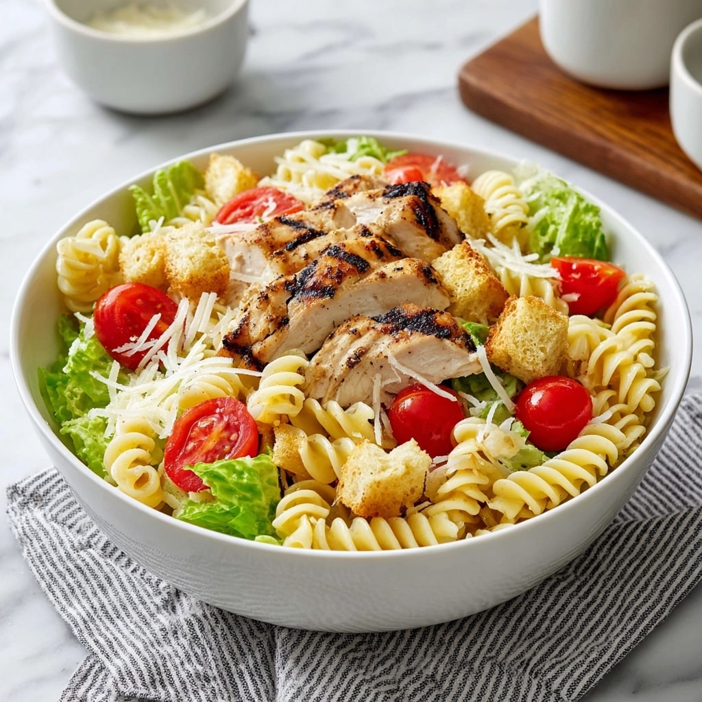 Chicken Caesar Pasta Salad Recipe