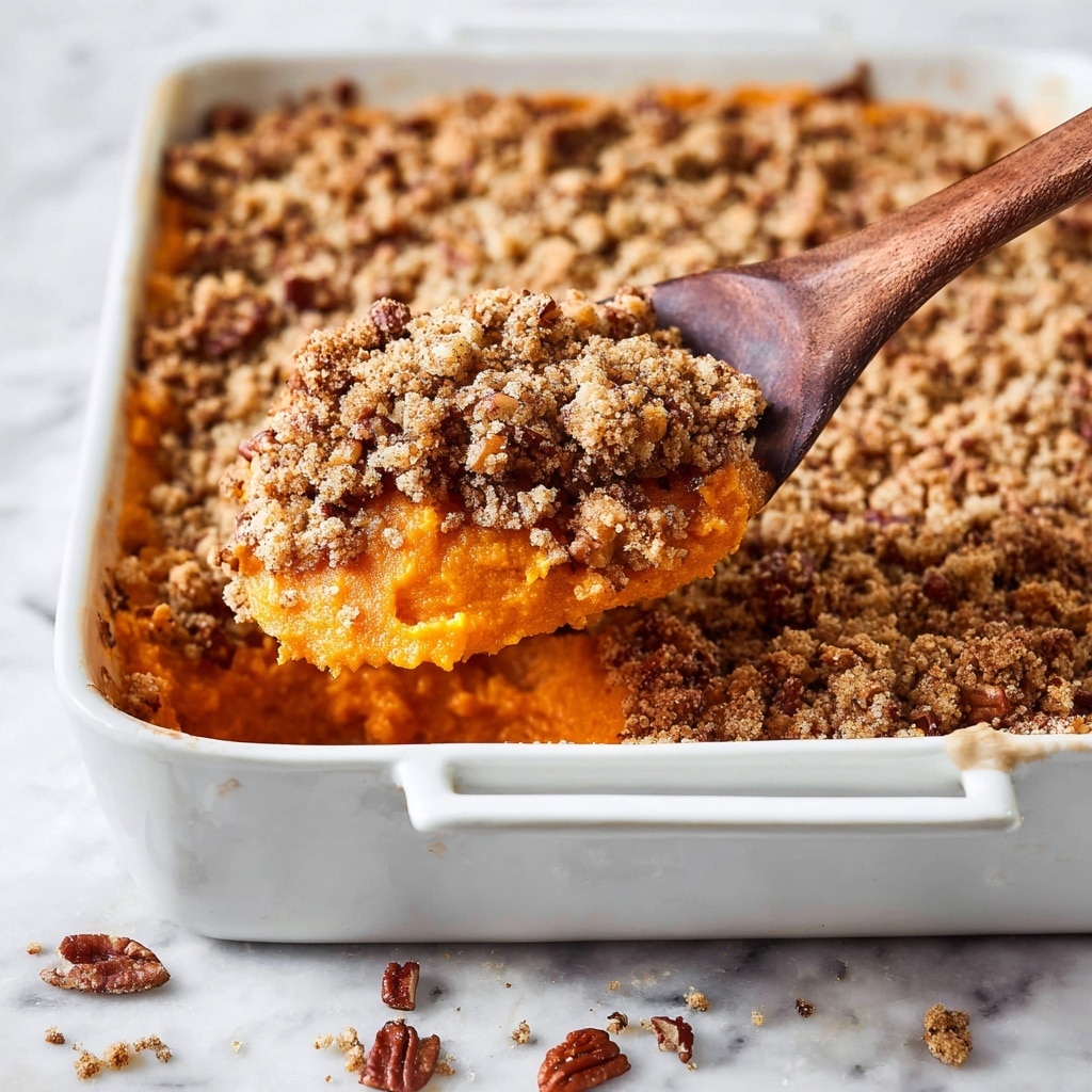 Sweet Potato Casserole with Pecan Topping Recipe