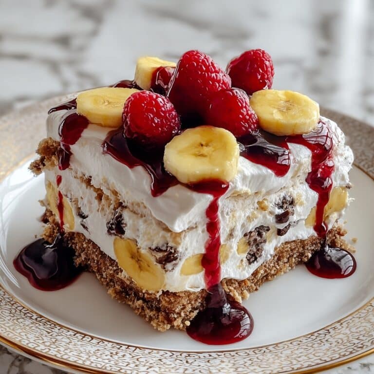 No-Bake Banana Split Cake Recipe