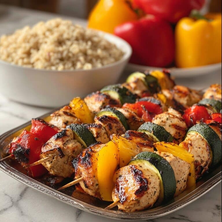 Garlic Herb Chicken Kabobs Recipe
