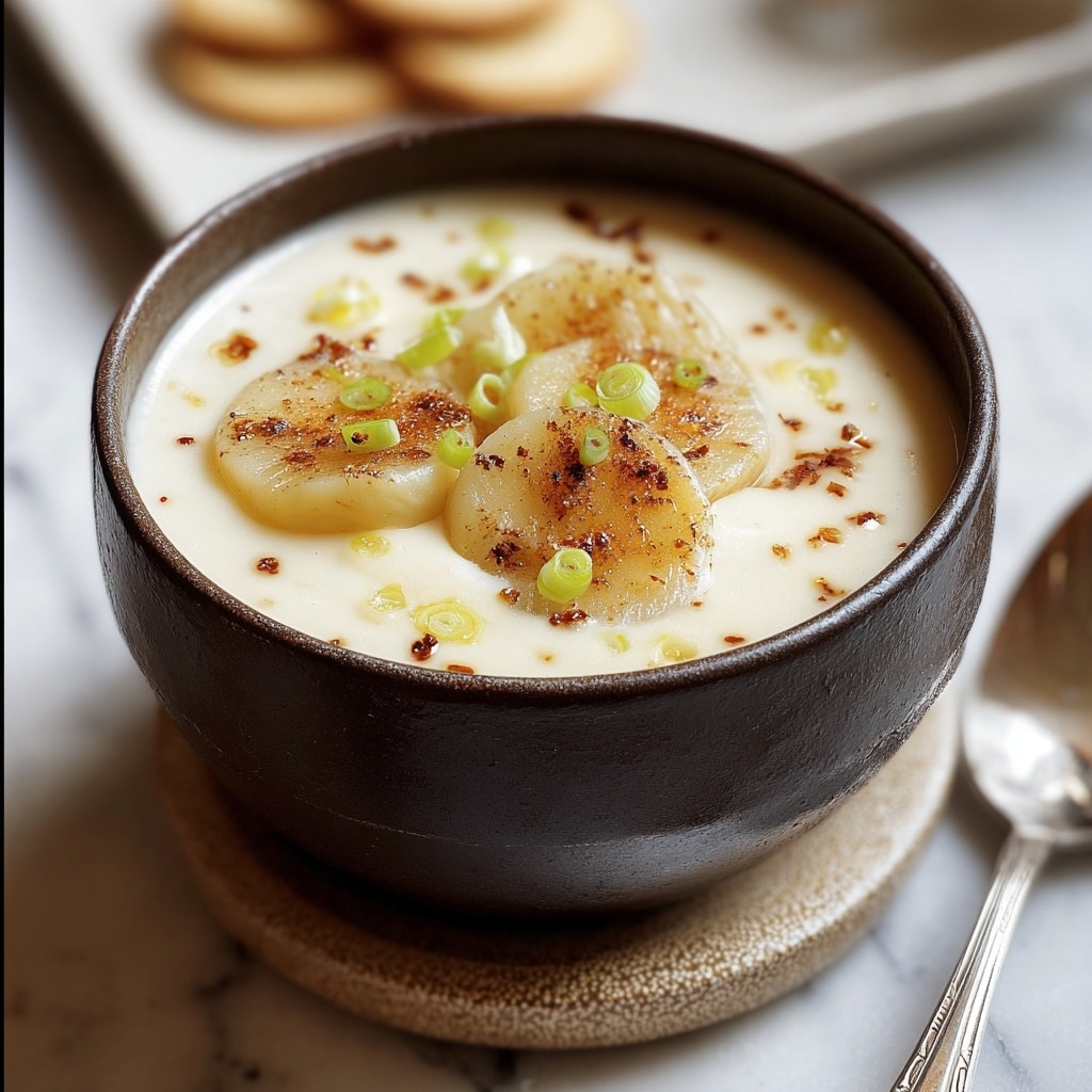 Baked Potato Soup with Chicken Sausage, Cheddar, and Green Onions Recipe