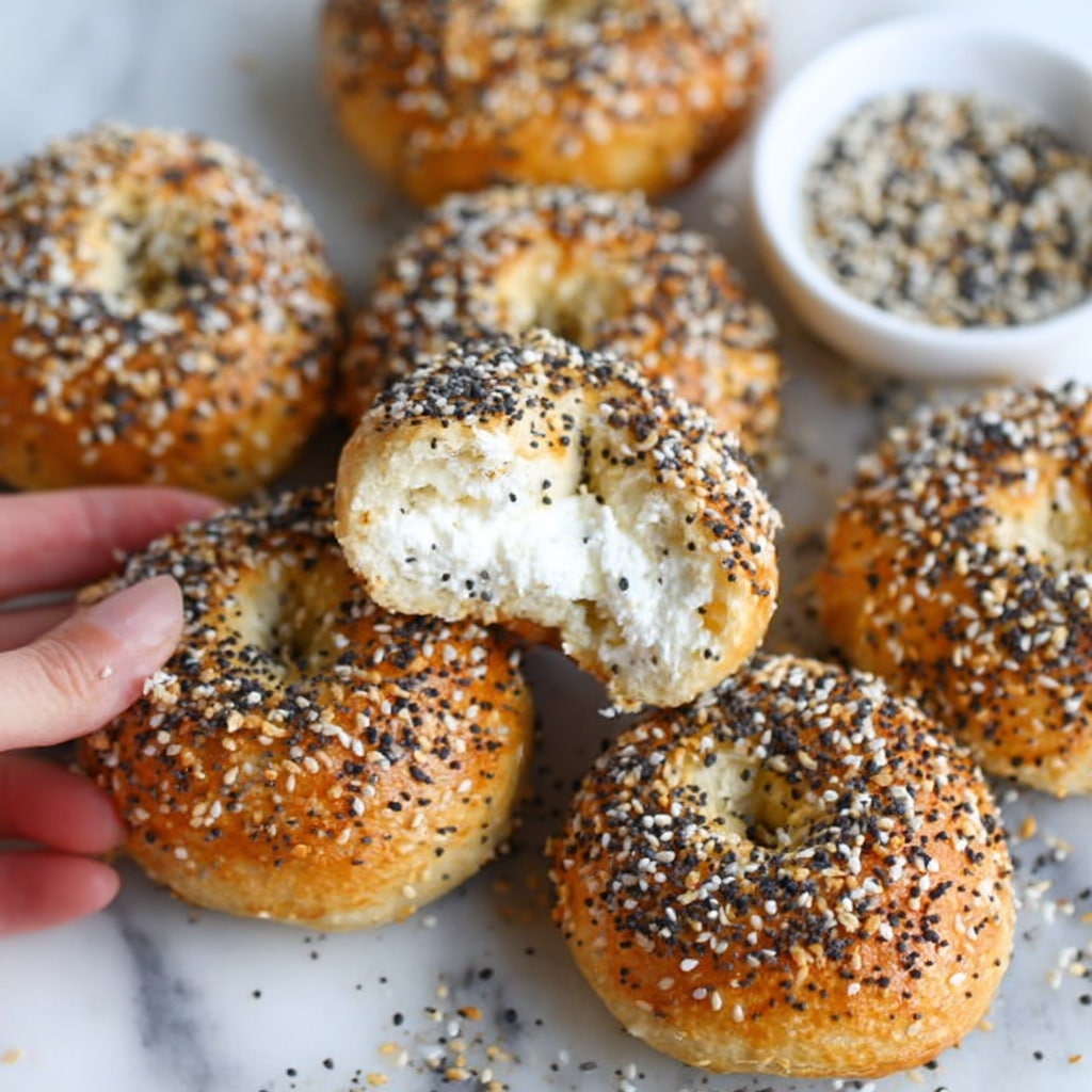 Cheesy and Savory Bagel Bites Recipe