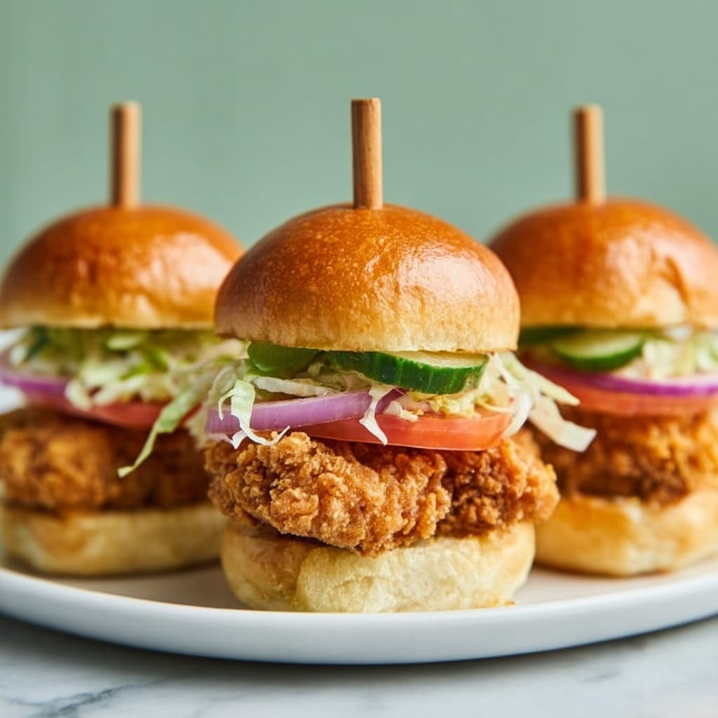 Mini Crispy Chicken Sandwiches Recipe