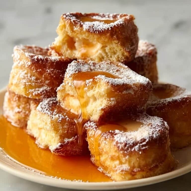 Peach Cobbler French Toast Bites Recipe