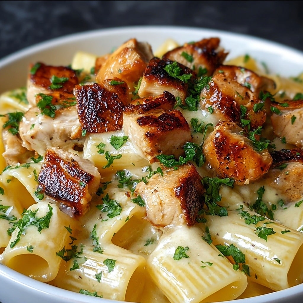 Creamy Parmesan Chicken Rigatoni Recipe