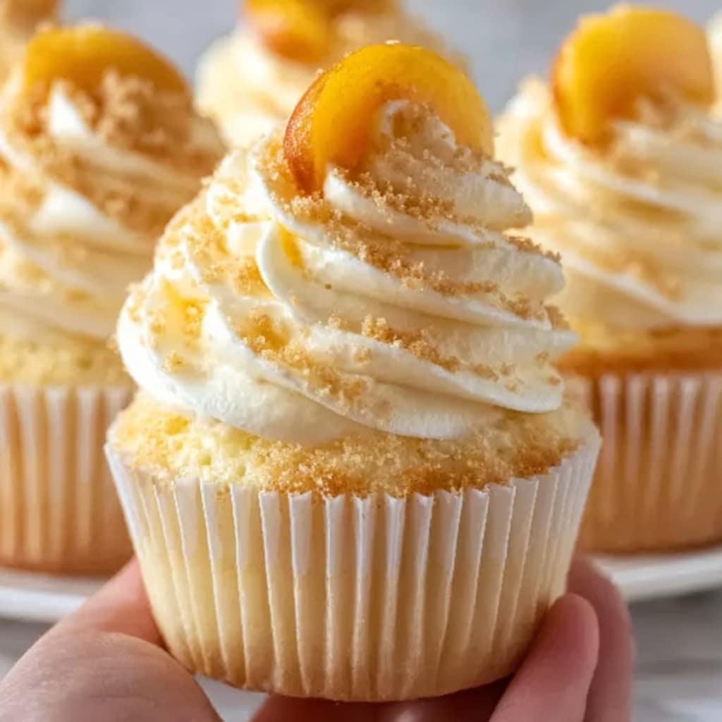 Honey Peach Cream Cheese Cupcakes Recipe