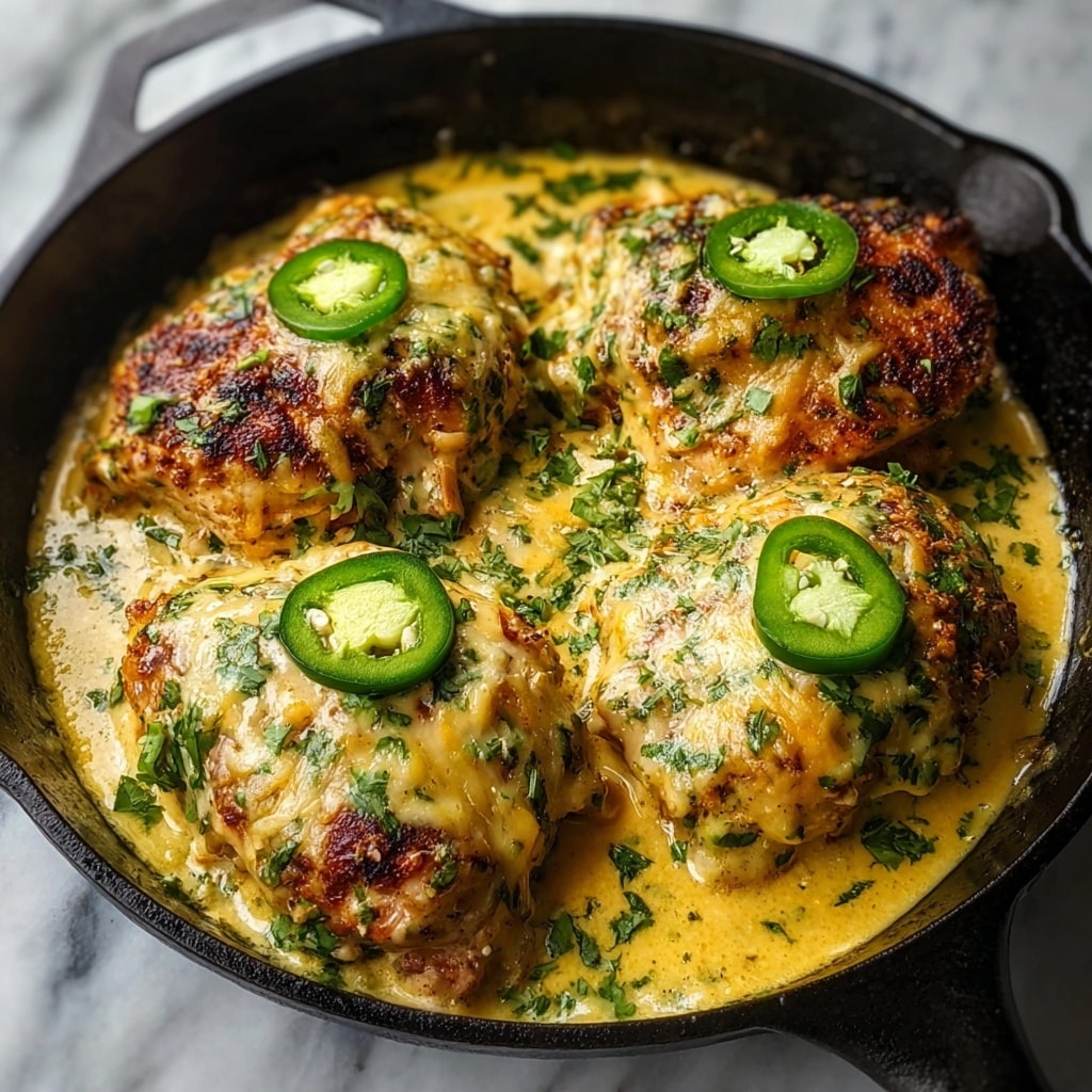One Pan Cheesy Jalapeño Chicken Recipe