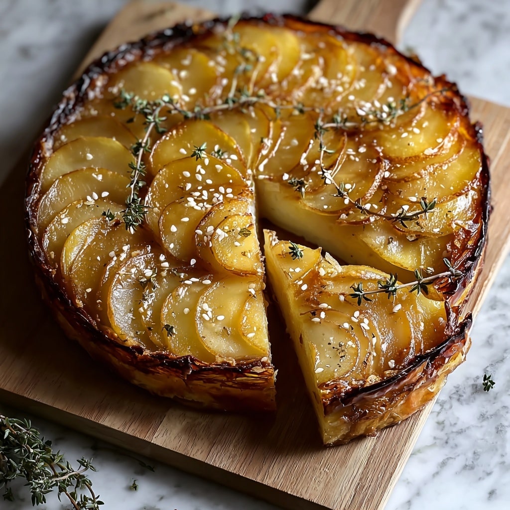 Crispy Balsamic Thyme Potato Torte Recipe