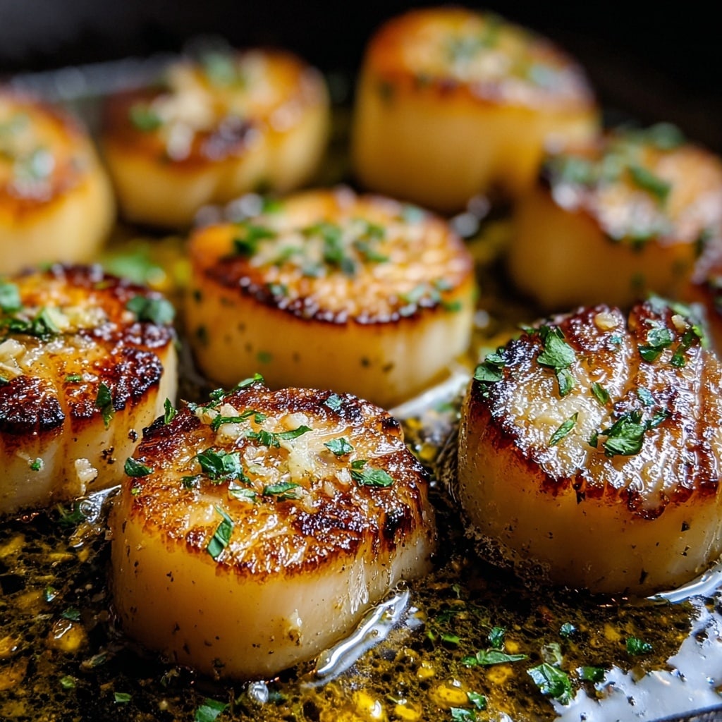 Garlic Butter Baked Scallops Recipe