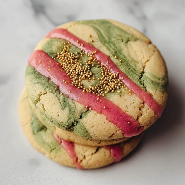 Marble Matcha Strawberry Cookies Recipe