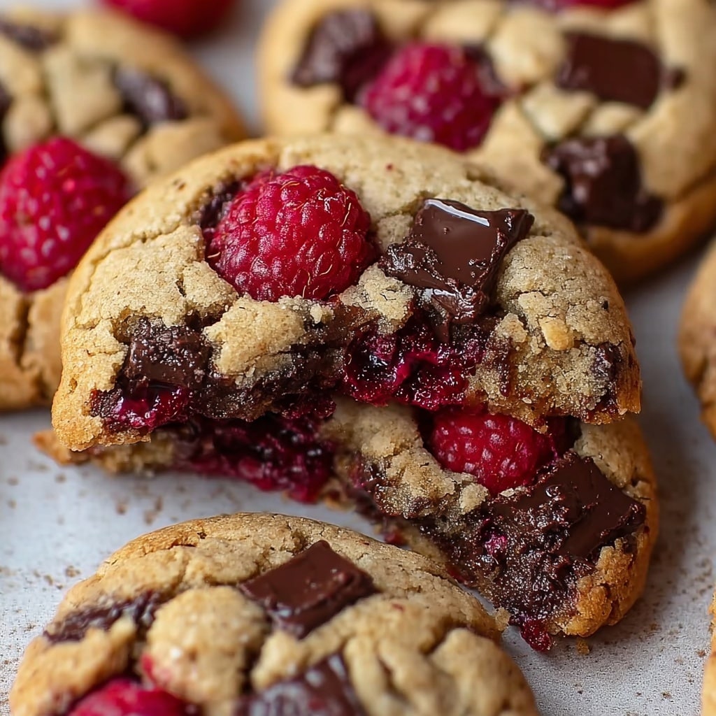 Raspberry Chocolate Chunk Cookies Recipe 5 Raspberry Chocolate Chunk Cookies Recipe - Recipe Image
