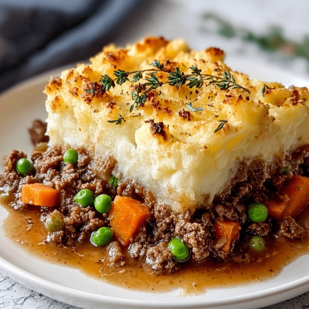 Hearty Shepherd’s Pie with Lamb and Parmesan Topping Recipe