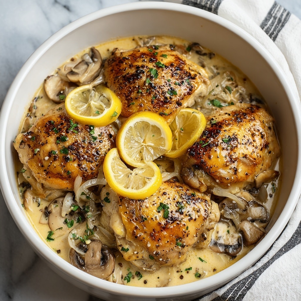 Slow Cooker Lemon Garlic Chicken Recipe