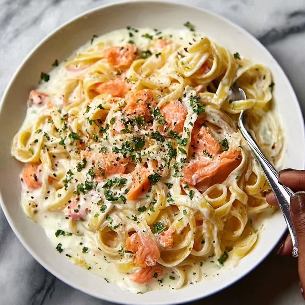 Smoked Salmon Carbonara Recipe 6 Smoked Salmon Carbonara Recipe - Recipe Image